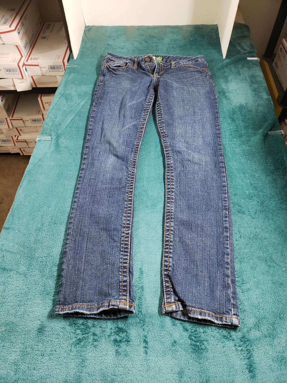 Aeropostale Jeans Size 10 Women Blue Pants Stretch Denim Mid Rise Bayla Skinny
